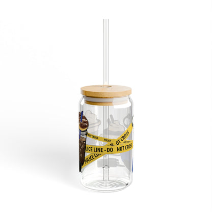 Police Inspired Sipper Glass, 16oz