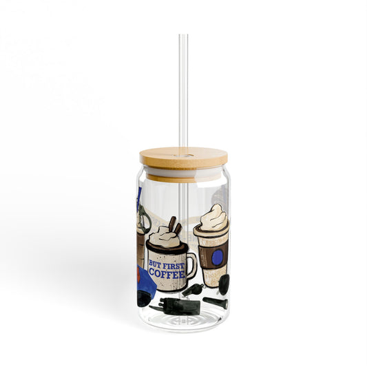 Police Inspired Sipper Glass, 16oz