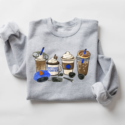 Police Inspired Coffee Sweater
