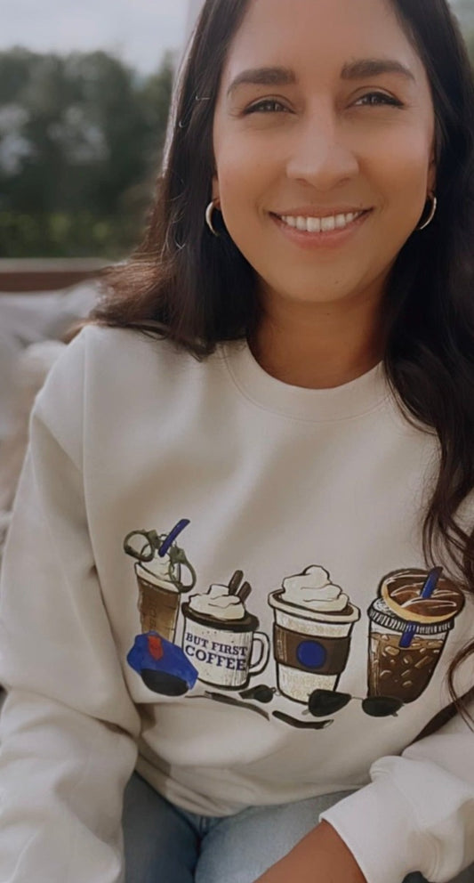 Police Inspired Coffee Sweater