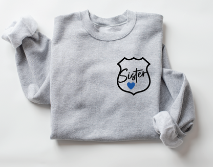 Family Love Police Long Sleeve Crewneck Sweater