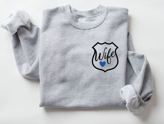 Family Love Police Long Sleeve Crewneck Sweater