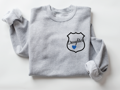 Family Love Police Long Sleeve Crewneck Sweater